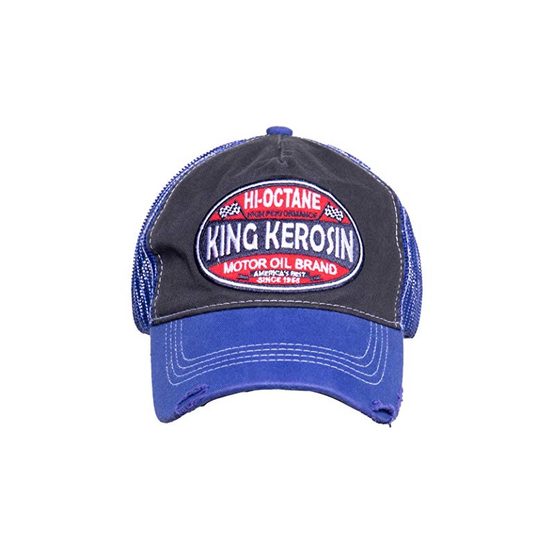 King Kerosin Men's Hi-Octane Baseball Cap, blue/black