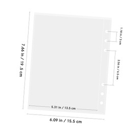 ORFOFE 50Pcs Clear Page Protectors for Binders Top Load Document Sleeves High Transparency Pockets for Photos Cards Birth Certificates and Pre Punched Design