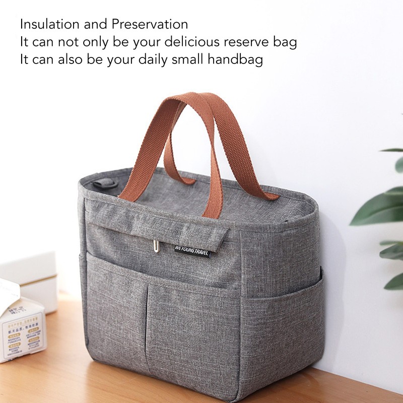 Lunch Bag 7L Large Capacity Aluminum Foil Insulated Waterproof Lunch