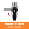 GASHER 6PCS 1/4Inch Mini Brass Ball Valve Shut Off Switch,