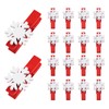 ilauke 60Pcs Christmas Wooden Clothespins, Mini Snowflake Clothespin Clips with