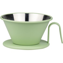 Carita #05146 Earth Series MORI Coffee Dripper Wave Series, Stainless Steel, For 2-4 People, Earth Series, Morita WDS-185, Made in Japan, Made in Japan