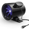 iPower 6 Inch 300 CFM Ventilation Booster Fan with Grounded