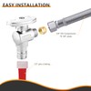 5-PCs HeSun Expansion Pex Angle Stop Valve, 1/2" Pex-a x