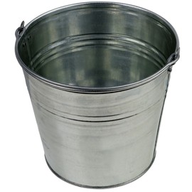 Galvanised Zinc Metal Bucket 10 Litre Water Bucket Decorative Bucket (10 Litres)