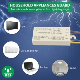 GBAYSA 2Pcs Surge Protective Device, Power Surge Protector for Surge Protection, Low Voltage Surge Arrester for Indoor and Outdoor Lighting(110-277 VAC)