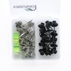30-Pack Double Headed Push Pins - 15 Silver & 15