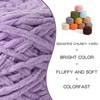 3 Pack Fluffy Chenille Chunky Yarn for Crocheting 100g(65.6yd) -