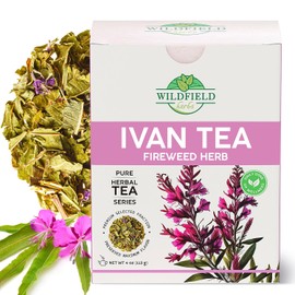 4 oz Siberian Fireweed Tea Herbal Ivan Tea (Chamerion angustifolium) Ivan Chai Bulk Loose Leaf Herb Tea Epilobium angustifolium - 113g (4 oz)