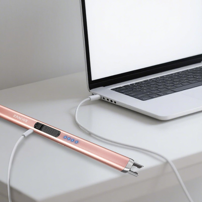Electric Candle Lighter, Windproof Flameless USB Rechargeable Plasma Arc Lighter
