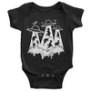 Threadrock Baby Dinosaur Alien Abduction Infant Bodysuit 24 Months Black