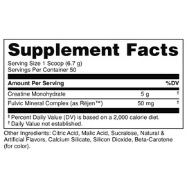 Bucked Up Mango Pineapple Creatine for Women and Men - Easy to Mix Vegetarian - Flavored Creatine Monohydrate Powder - Made in USA - 5G Per Serving - 50 Servings - 250 Grams Per Container