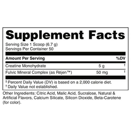 Bucked Up Mango Pineapple Creatine for Women and Men - Easy to Mix Vegetarian - Flavored Creatine Monohydrate Powder - Made in USA - 5G Per Serving - 50 Servings - 250 Grams Per Container
