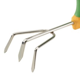 Easi-Grip PETA Garden Tools, Garden Cultivator Hand Tool, Ergonomic Grip for Arthritis for Men and Women, Stainless Steel Garden Hand Tools, Non-Slip and Durable Grip for Elderly with Grip Issues