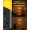 Lyridz Amber Night Light with Motion Sensor, 1-150LM Dimmable Plug-in
