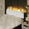 MAHANCRIS King Size Headboard Only, Headboard with 2 Outlets and