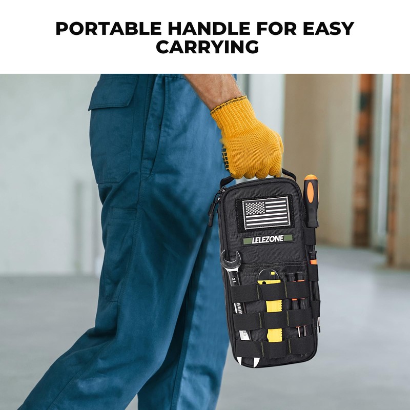 Portable Small Tool Bag, Organizer Storage Box for EDC, Motorcycle,