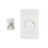 SANELEC, Apagador Sencillo con Placa, Línea Roma, Diseño Simple, Apagadores