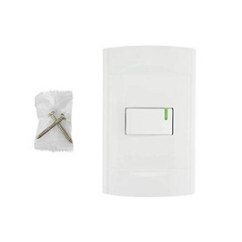 SANELEC, Apagador Sencillo con Placa, Línea Roma, Diseño Simple, Apagadores e Interruptores, Modelo 4441