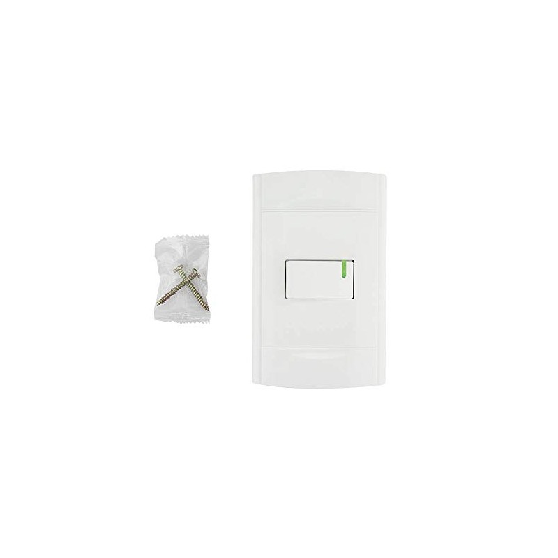 SANELEC, Apagador Sencillo con Placa, Línea Roma, Diseño Simple, Apagadores