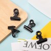 40 Pack Metal Clips 0.87 Inch Small Bull Binder Paper
