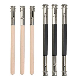 MiaLover Pen Extension Set, 3 Pieces Double Head Adjustable and 3 Pieces Single Head Pencil Extender Pencil Extender for School Office Supplies, Eyebrow Makeup Sketch Art Writing