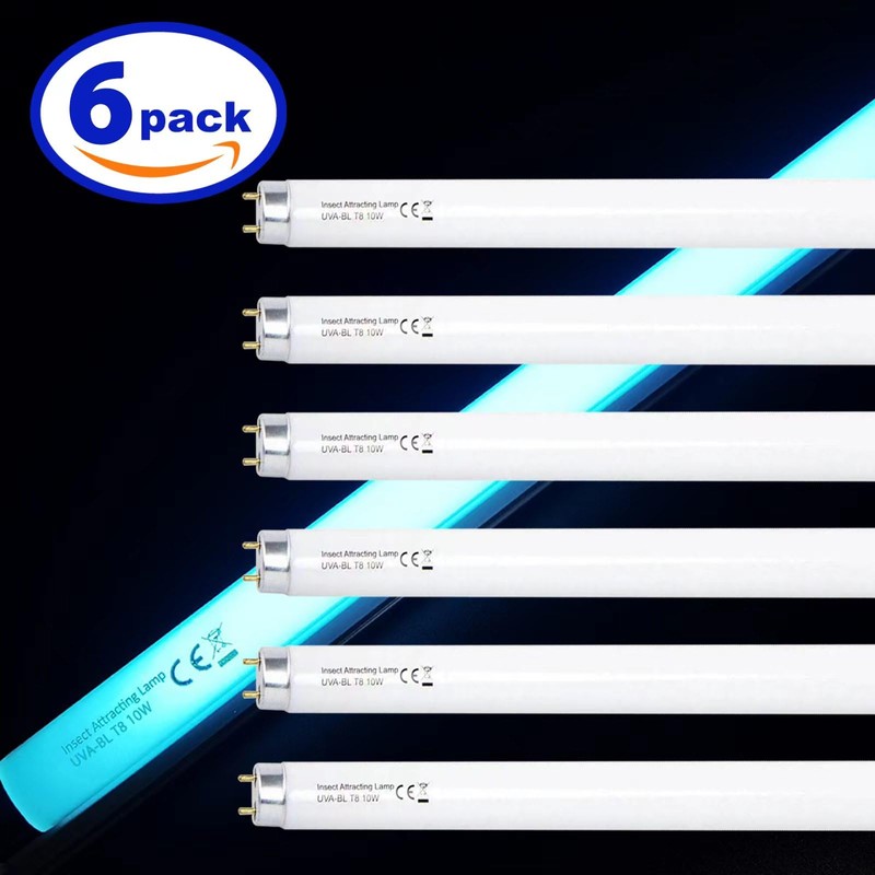Konideke 6 Pack T8F10W BL 10W Replacement Bulbs T8 10