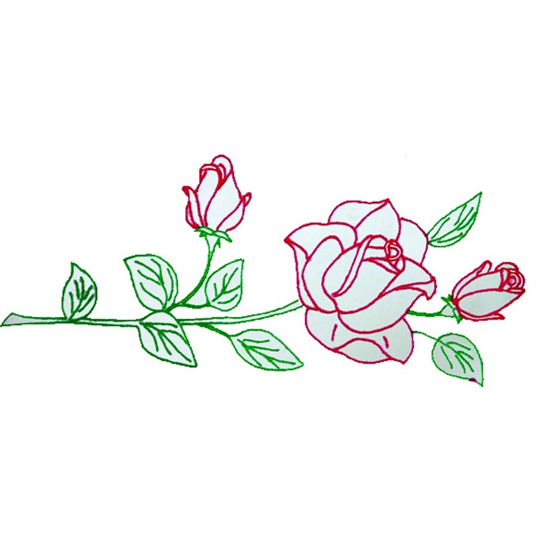 Jack Dempsey 1600 134 Stamped Pillowcases with White Perle Edge,