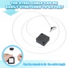 PATIKIL 5 ft Retractable Remote Control Tether, Security Cable Lanyard