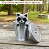 YOUNEEDFUL 2025 3D Printed Raccoon Trash can, Cute Animals for