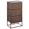 mDesign Bedside Table with 3 Drawers – Chest of Drawers