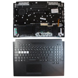 Power4Laptops Deutsch mit Topcase und Touchpad schwarz kompatible Ersatz Tastatur kompatibel mit Asus GL504GM-ES172T