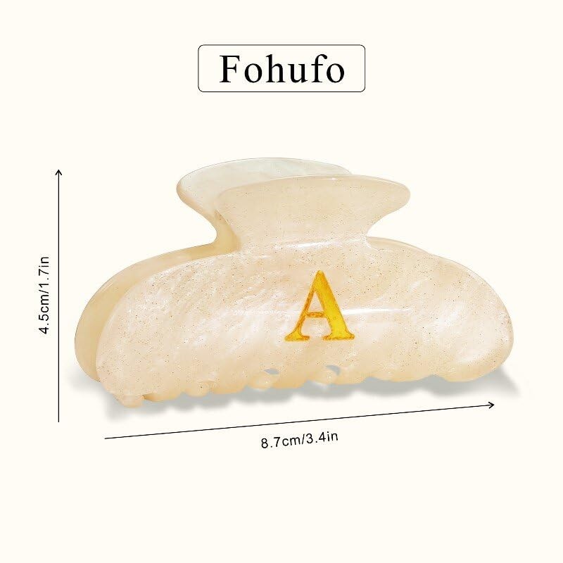 Fohufo Birthday Gifts for Girls - Acrylic Letter Hair Clips,