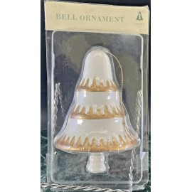 Target 5" NEW 3 Ornaments White & Gold Christmas Tree Santa Reindeer Bells