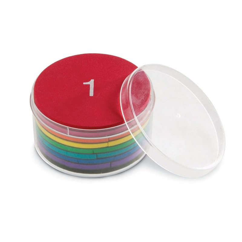 Learning Resources Double-Sided Magnetic Demonstration Rainbow Fraction Foam Circles, Ages