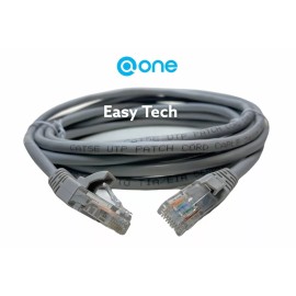 One 6ft Cat5e Snagless Unshielded PVC Ethernet Network Patch Cable,GREY Color 24AWG