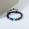 7 Chakra Bracelet with Real Stones - GENASTO Healing Crystal