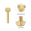 sourcing map Pack of 5 Brass Knurled Screws M3 x