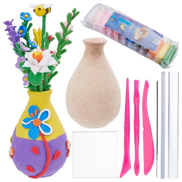 WEBEEDY DIY Air Dry Clay Kit Clay Flower Arts and