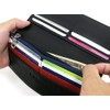 Liberto Edwin Men's Long Wallet, Large Capacity, PU Leather, Synthetic