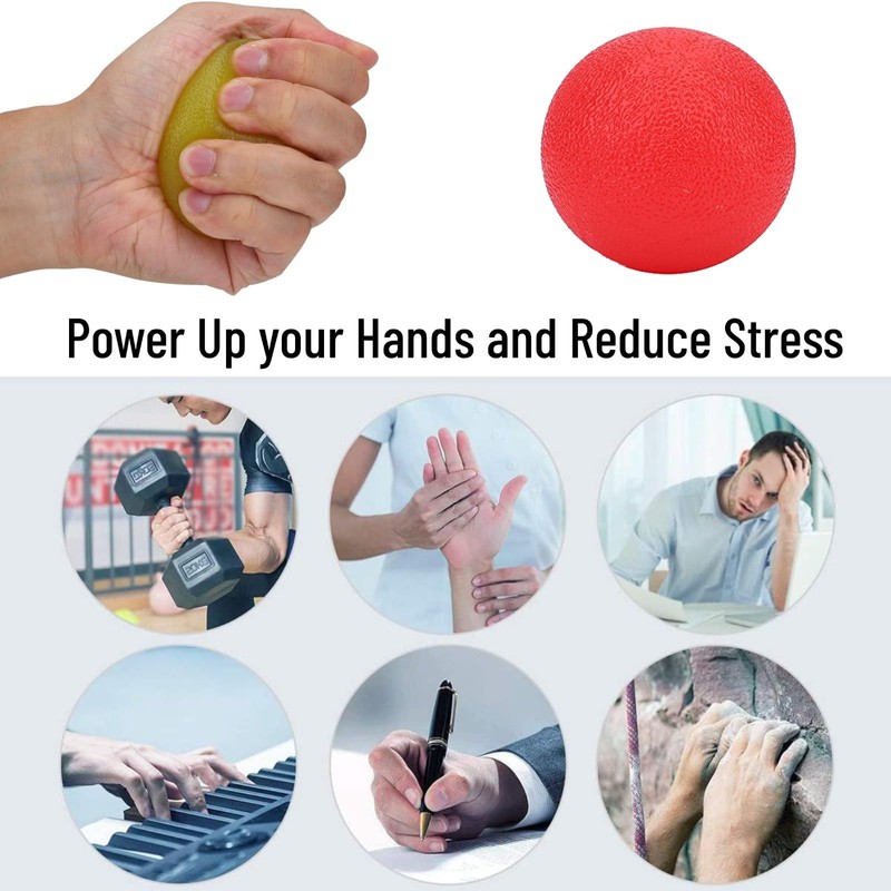 Stress Ball, Therapy Grip Ball Optimal Stress Relief Hand Grip