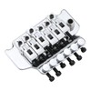 Pxyelec Chrome Electric Guitar Tremolo Bridge with Bar Double Strat
