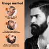 Beard Pencil Filler for Men (Black), Four-fork Tip Beard Styling