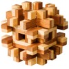 Fridolin 3D-Puzzle Magic Blocks aus Bambus, IQ-Test/Brainteaser