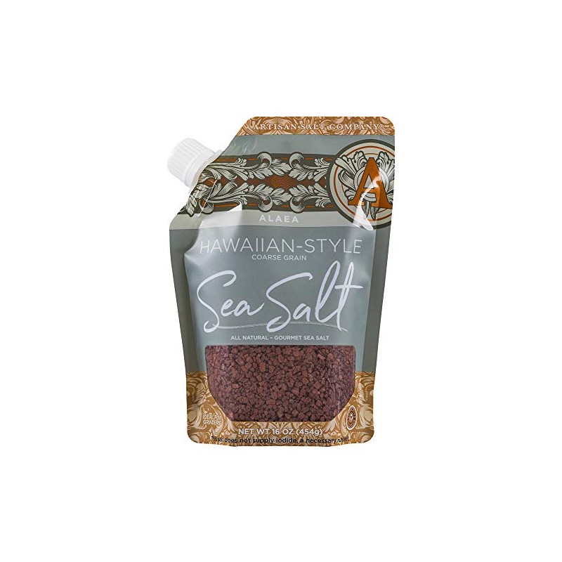 SALTWORKS Artisan Salt Company Alaea Red Hawaiian-style Sea Salt, Coarse