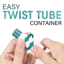 UCANBE Green Body Glitter Stick, Face Glitter for Singer Concerts Music Festival, Chunky Glitter Makeup Rave Accessories for Body Face Hair Eyes Lip, Sparkling Mermaid Sequins for Women