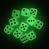SmartDealsPro 10-Pack D6 Six Sided Glow in The Dark Dice