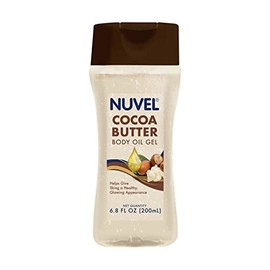 Nuvel Aceite Corporal en Gel con Manteca de Cacao 200ML | Hidratación Profunda para Piel Seca y Opaca | Body Oil Gel para Brillo Natural y Suavidad