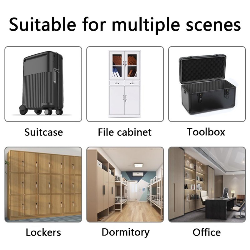 Dreneco Travel Cable Lock, 3 Digit Security Cable Padlock, Combination