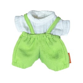 Miniland - Clothes for 21 cm Doll, Clothing Accessories for Dolls, Dungarees and Summer T-Shirt